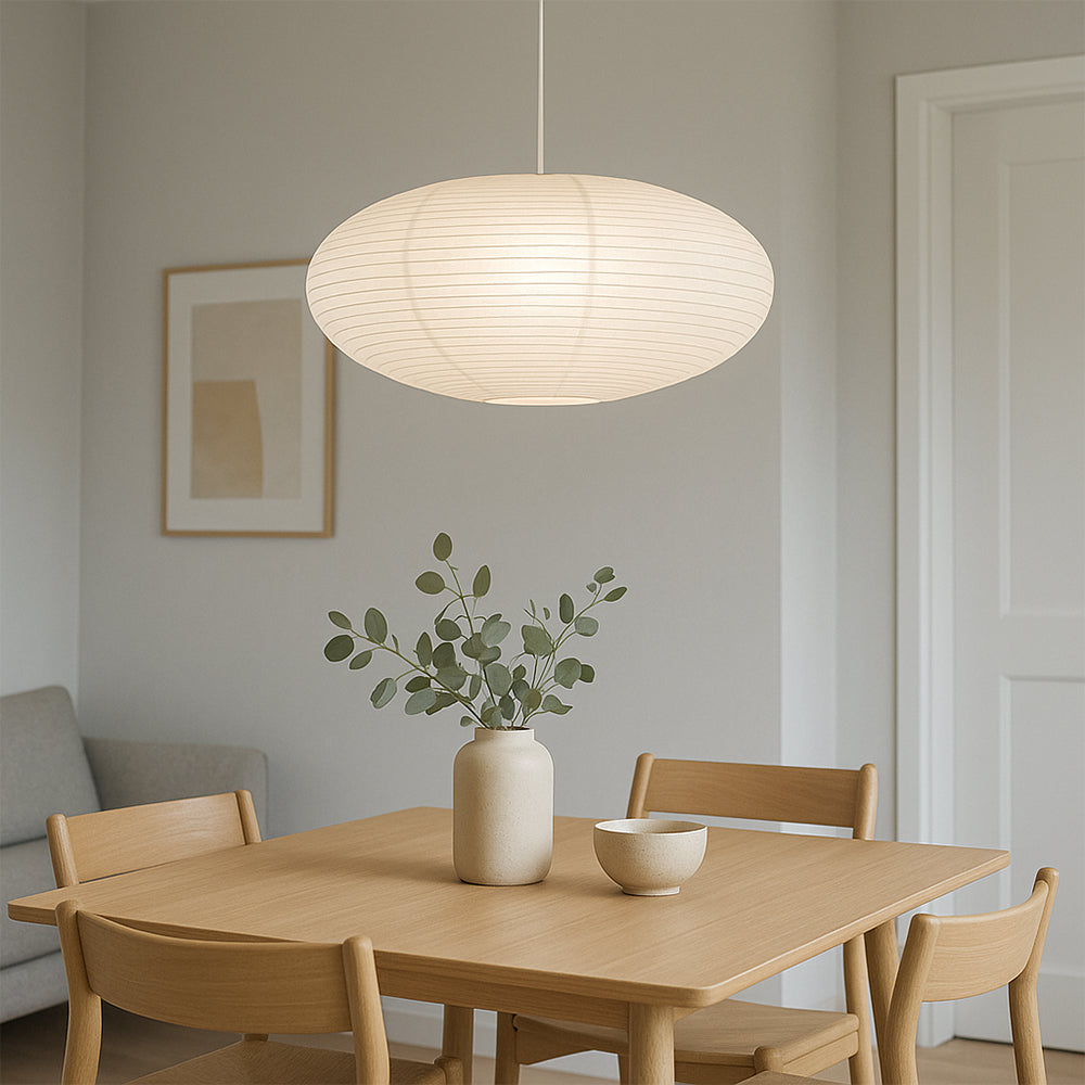 Pendant Light | Japanese Wabi Sabi Globe Lantern Fixture