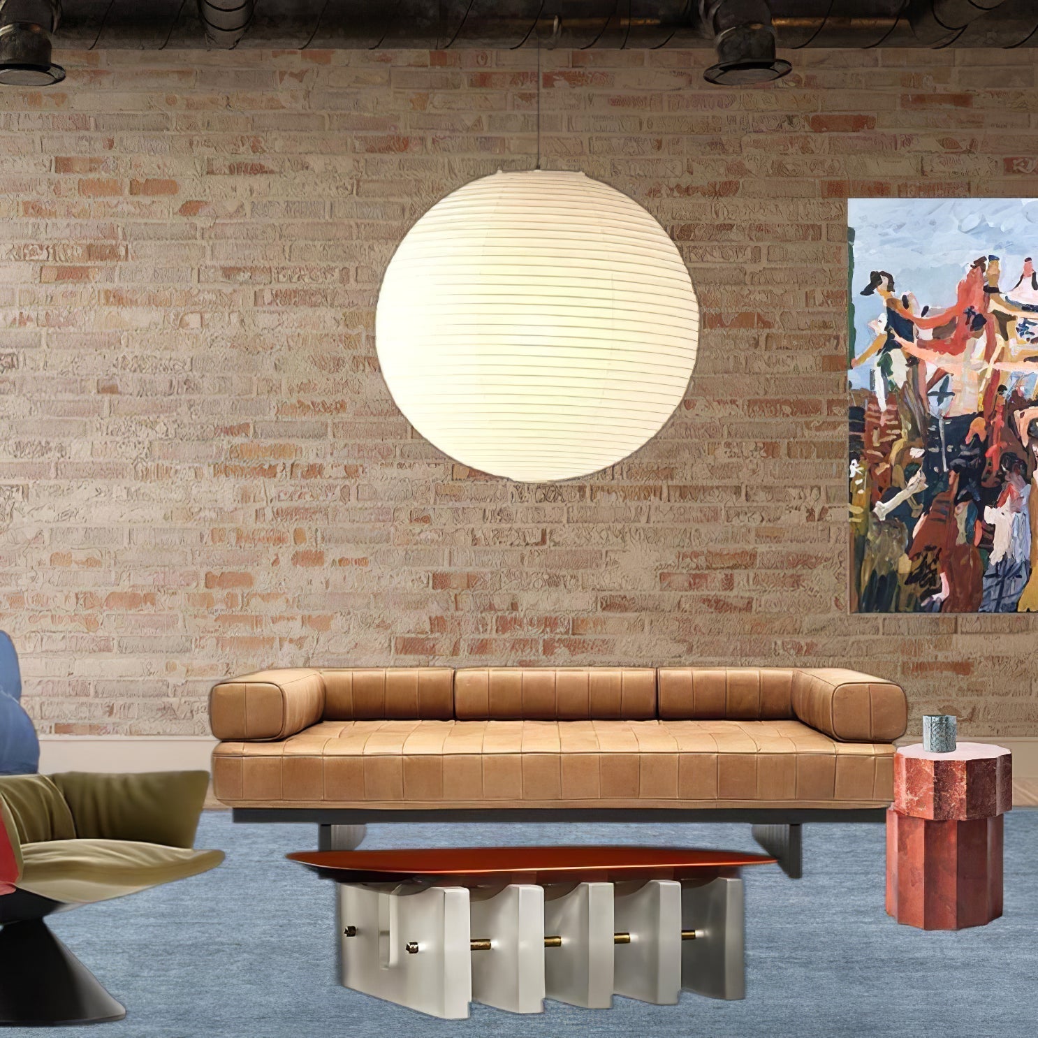 Pendant Light | Oversized Lantern Globe Design