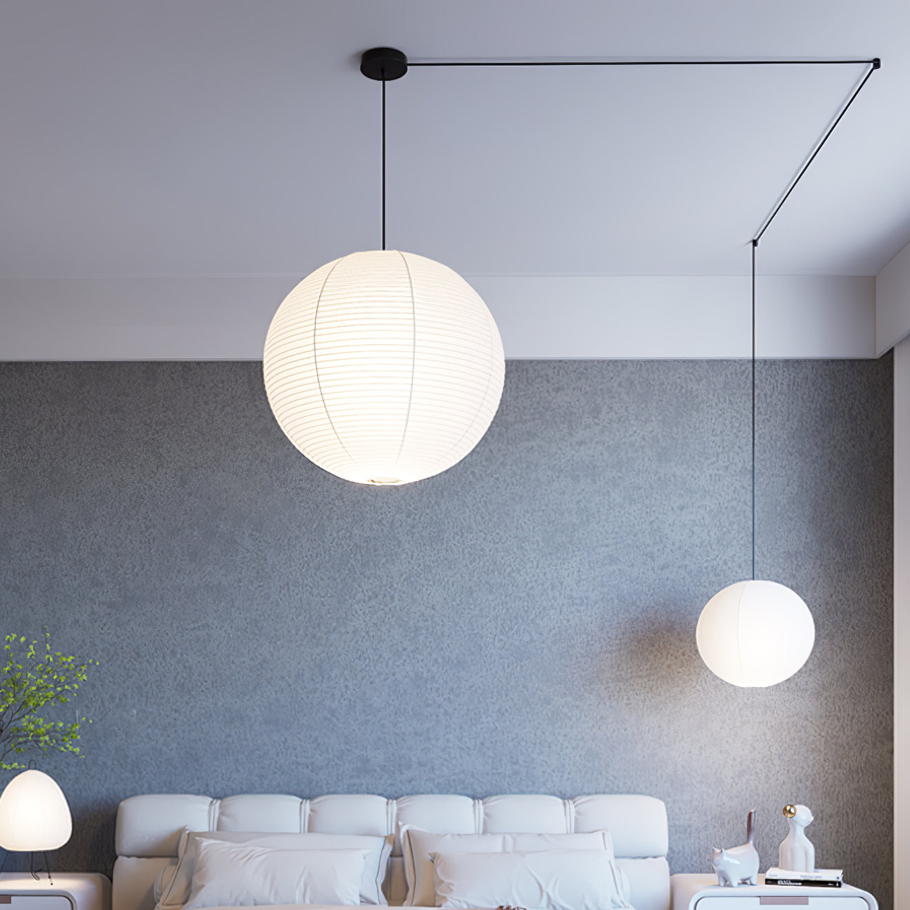 Pendant Light | Oversized Lantern Globe Design