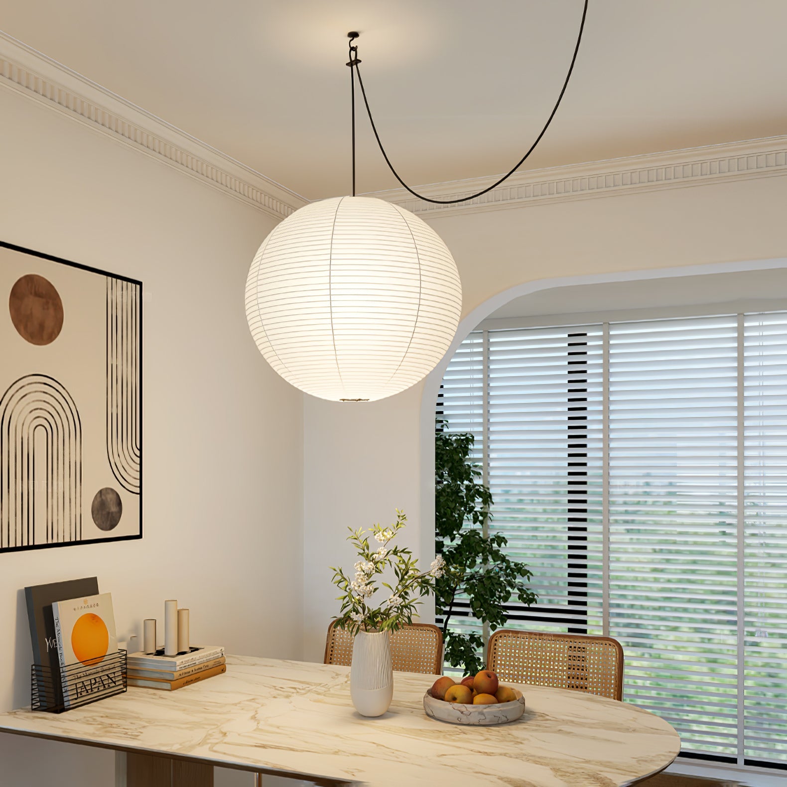 Pendant Light | Oversized Lantern Globe Design