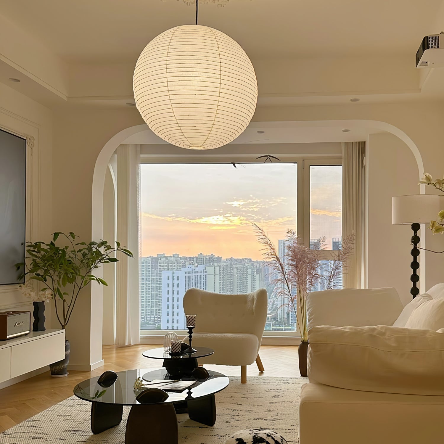 Pendant Light | Oversized Lantern Globe Design