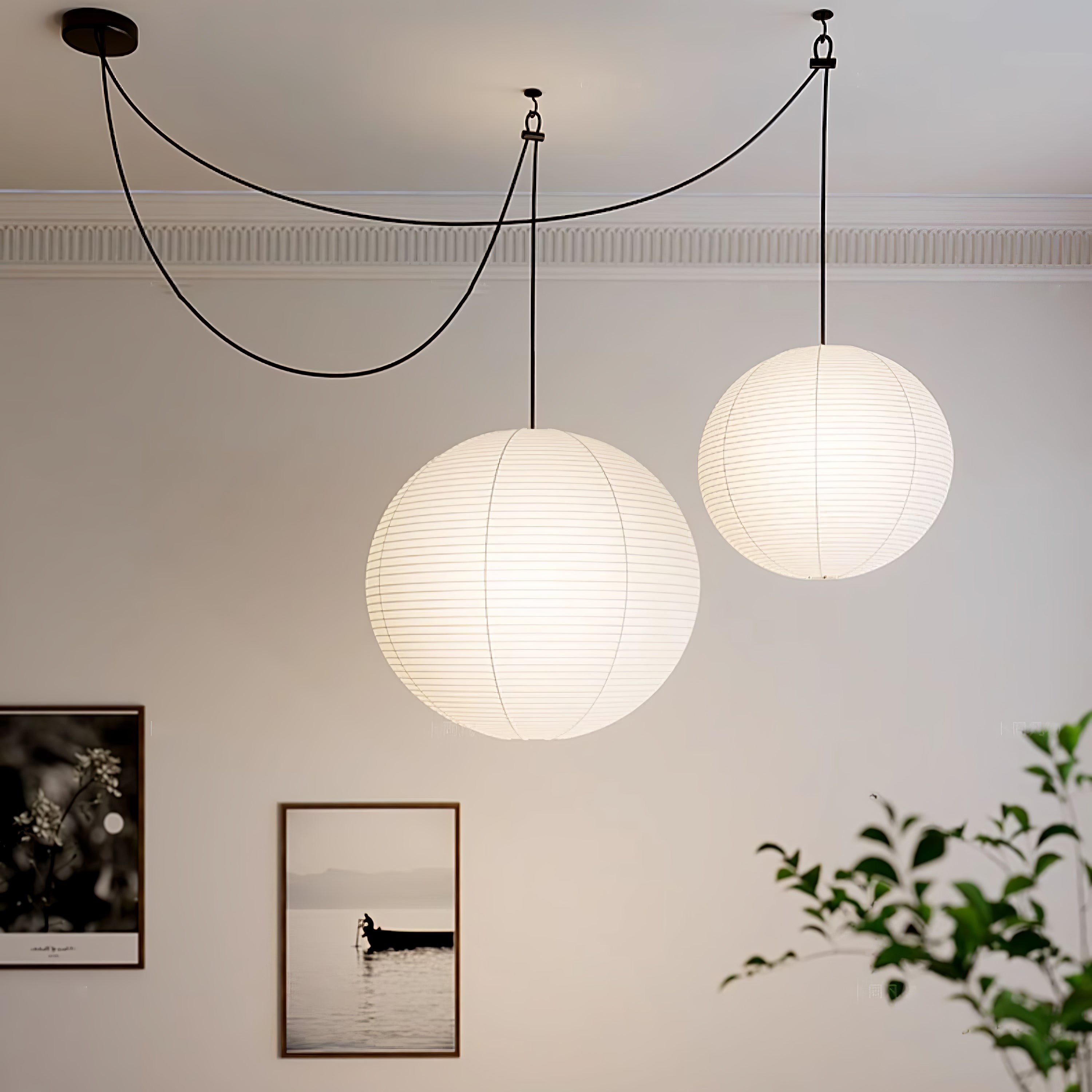 Pendant Light | Oversized Lantern Globe Design