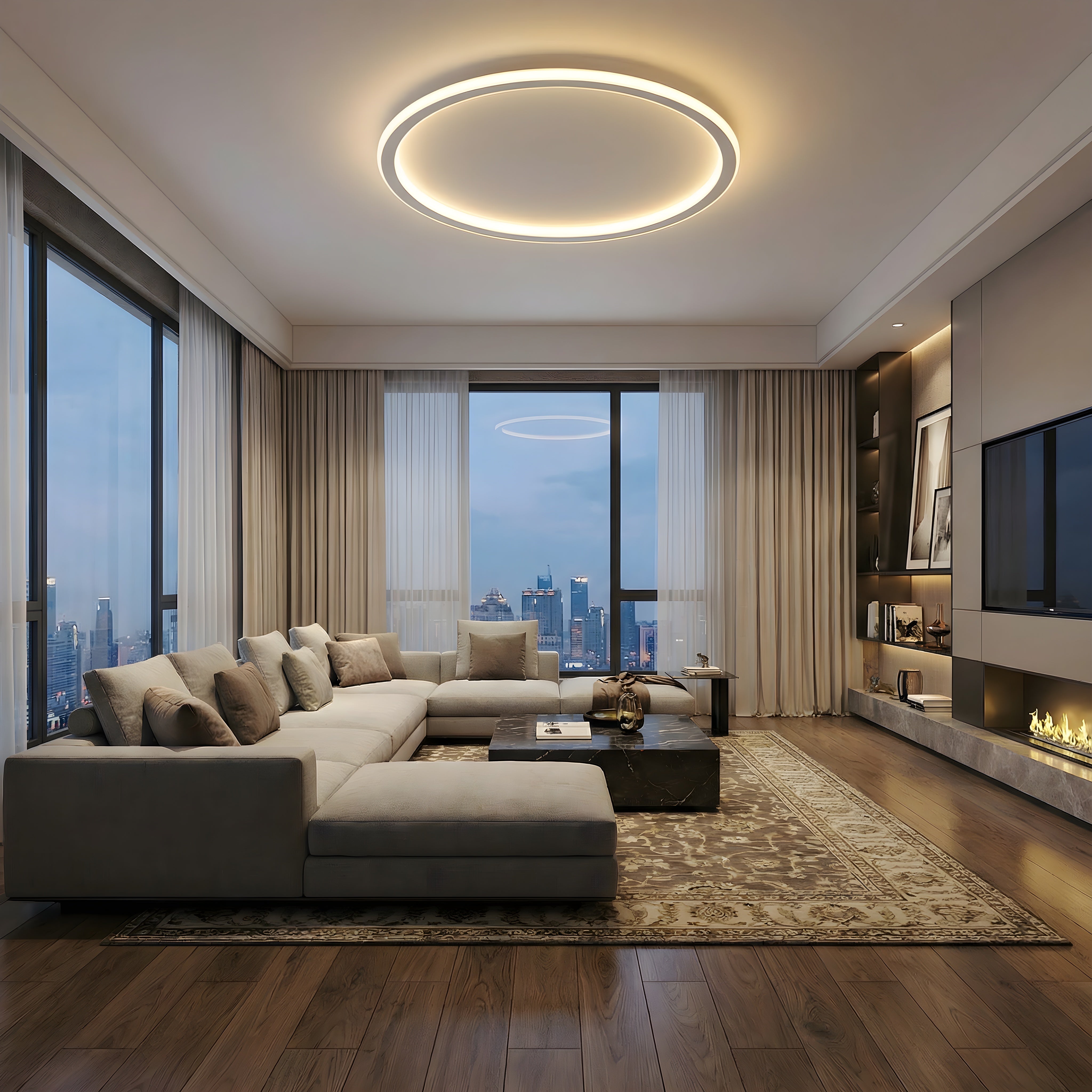 Ceiling Light | Round Flush Ceiling Mount