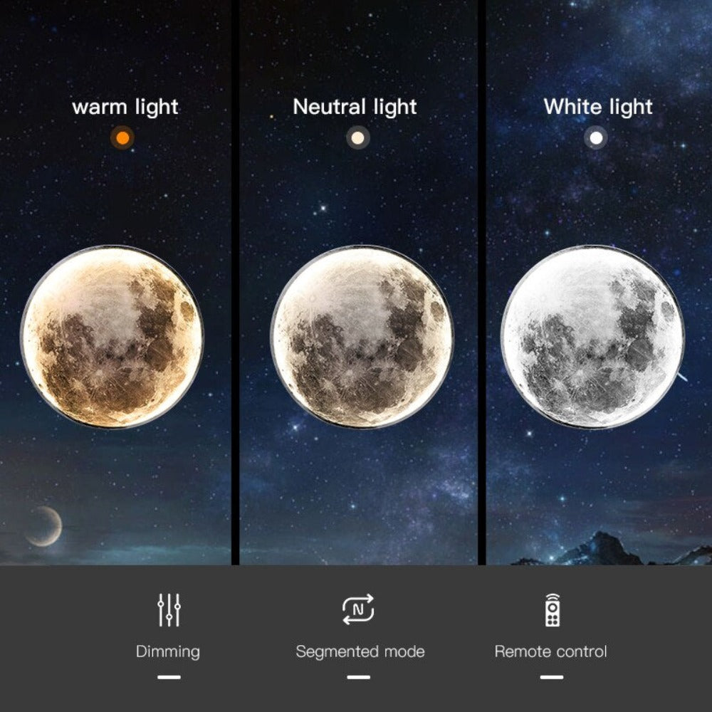 Wall Light Moon Design | Circular LED Accent