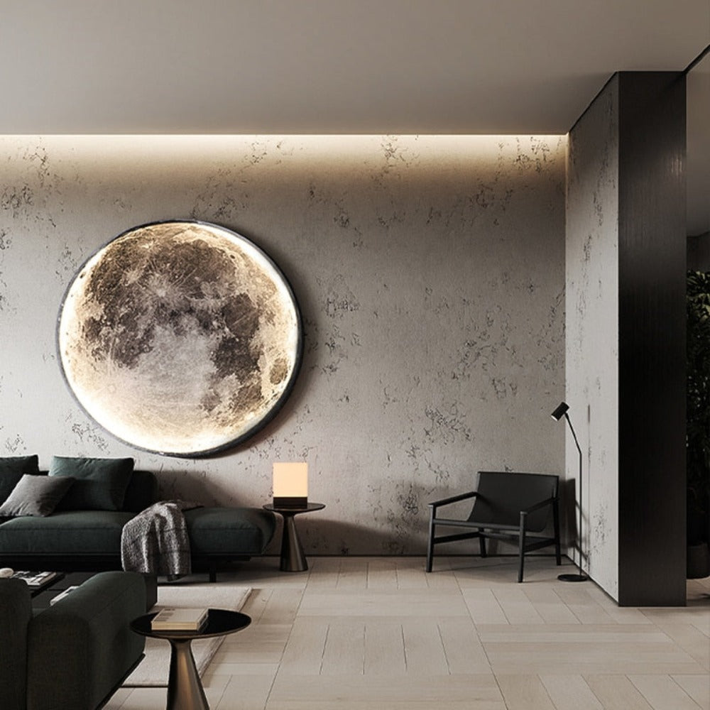 Wall Light Moon Design | Circular LED Accent