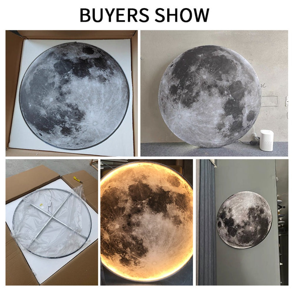 Wall Light Moon Design | Circular LED Accent