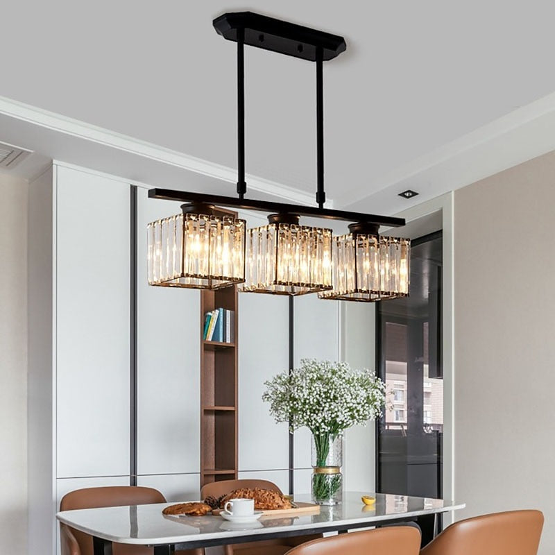 Pendant Light | Rectangular Multi Glass Shade